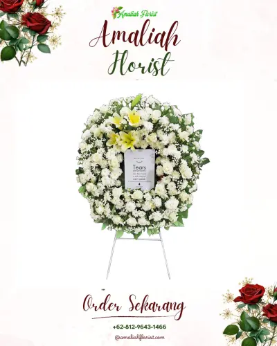 Krans Bunga Duka Cita di Kabuaran